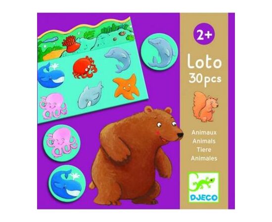 Настольная игра Djeco лото Животные (DJ08120)