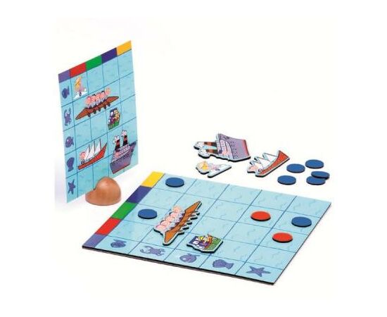 Настольная игра Djeco Тактика Морской бой (DJ05270), изображение 2 Настольная игра Djeco Тактика Морской бой (DJ05270), изображение 2