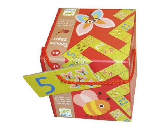 Настольная игра Djeco Домино Один Два Три (DJ08168), изображение 2 Настольная игра Djeco Домино Один Два Три (DJ08168), изображение 2