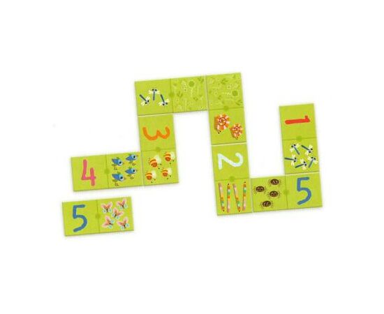 Настольная игра Djeco Домино Один Два Три (DJ08168), изображение 3 Настольная игра Djeco Домино Один Два Три (DJ08168), изображение 3