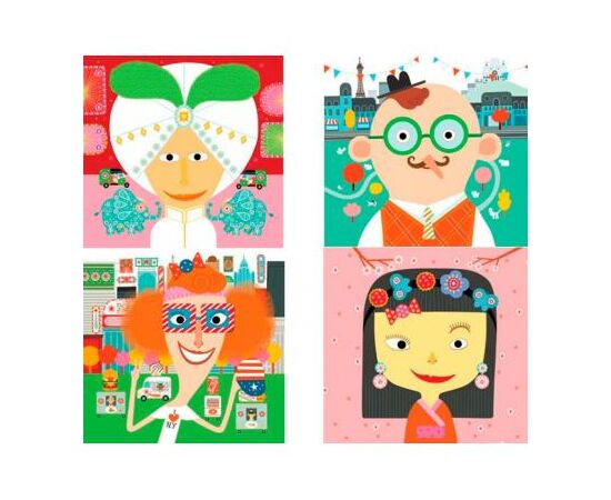 Набір для творчості Djeco Наклейки Каламбур 200 шт (DJ08934), зображення 2