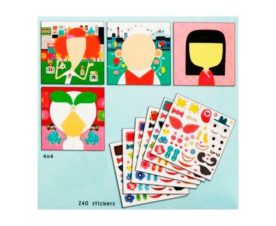 Набір для творчості Djeco Наклейки Каламбур 200 шт (DJ08934), зображення 3