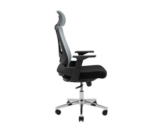 Офисное кресло Richman Токен Хром M-1 (Tilt) Сетка черная + сетка серая (ADD0003213), изображение 3 Офисное кресло Richman Токен Хром M-1 (Tilt) Сетка черная + сетка серая (ADD0003213), изображение 3