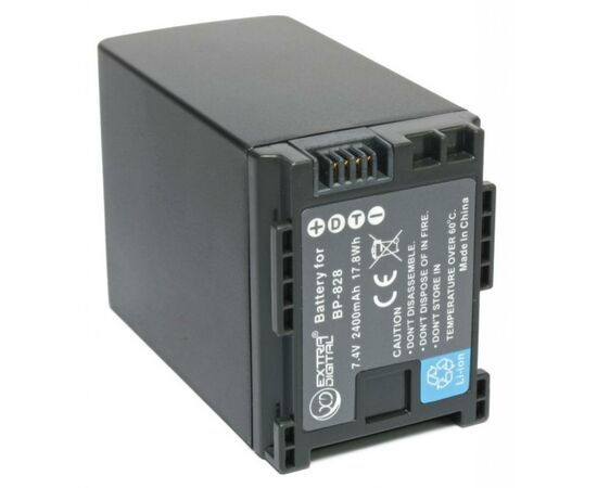 Аккумулятор к фото/видео Extradigital Canon BP-828 (BDC2419), изображение 2 Аккумулятор к фото/видео Extradigital Canon BP-828 (BDC2419), изображение 2