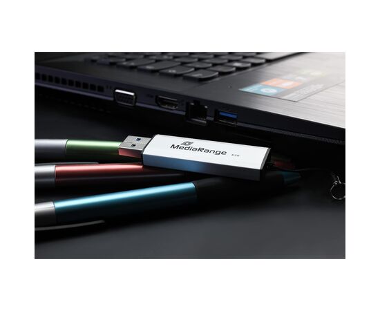 USB флеш накопитель Mediarange 32GB Black/Silver USB 3.0 (MR916), изображение 5 USB флеш накопитель Mediarange 32GB Black/Silver USB 3.0 (MR916), изображение 5