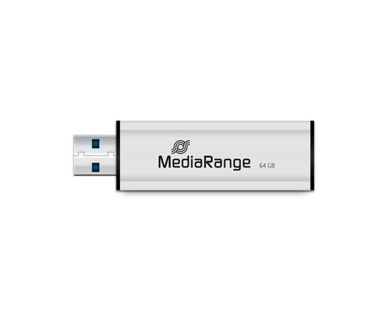 USB флеш накопичувач Mediarange 64GB Black/Silver USB 3.0 (MR917), зображення 3 USB флеш накопичувач Mediarange 64GB Black/Silver USB 3.0 (MR917), зображення 3