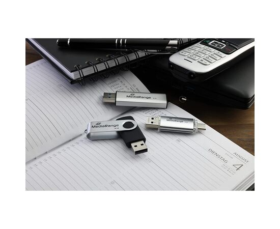 USB флеш накопитель Mediarange 32GB Silver USB 3.0 / Type-C (MR936), изображение 4 USB флеш накопитель Mediarange 32GB Silver USB 3.0 / Type-C (MR936), изображение 4