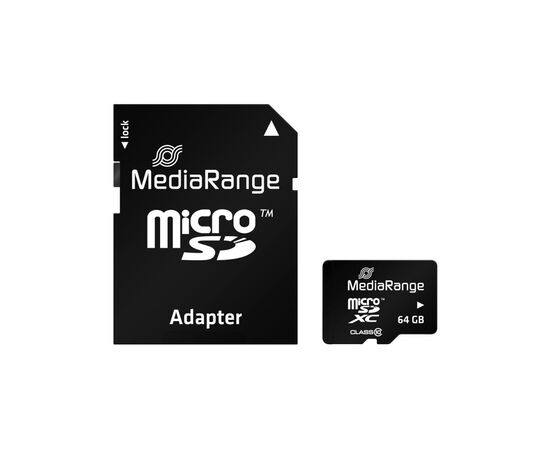 Карта пам'яті Mediarange 64GB microSD class 10 (MR955)