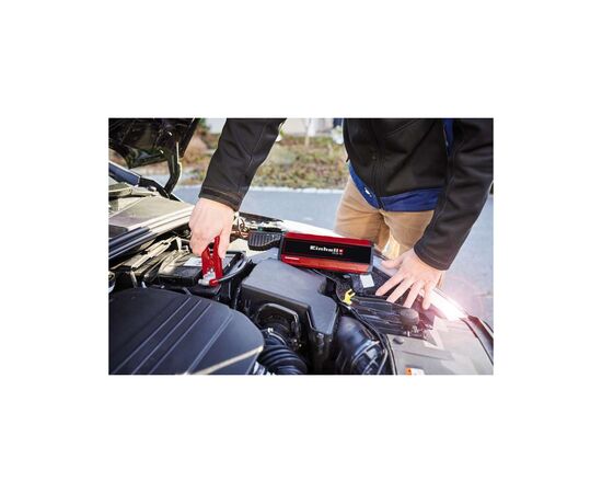 Пуско зарядное устройство Einhell CE-JS 18 Jump Starter Power Bank, 18000мАг, 2хUSB 5В, 12В, пуск 600A (1091531), изображение 4
