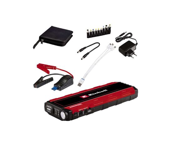 Пуско зарядное устройство Einhell CE-JS 18 Jump Starter Power Bank, 18000мАг, 2хUSB 5В, 12В, пуск 600A (1091531), изображение 5