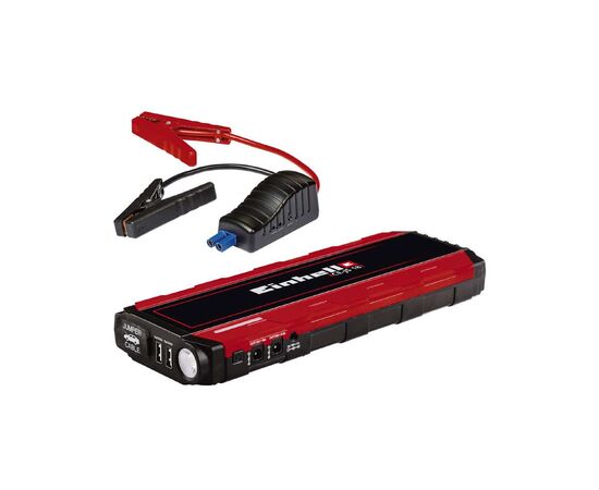 Пуско зарядний пристрій Einhell CE-JS 18 Jump Starter Power Bank, 18000мАг, 2хUSB 5В, 12В, пуск 600A (1091531)