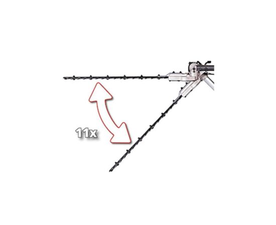 Кусторез Einhell телескопический GC-HH 9046, 900Вт, 460мм, шаг 20мм, штанга 1.97-2.6м (3403880), изображение 3 Кусторез Einhell телескопический GC-HH 9046, 900Вт, 460мм, шаг 20мм, штанга 1.97-2.6м (3403880), изображение 3