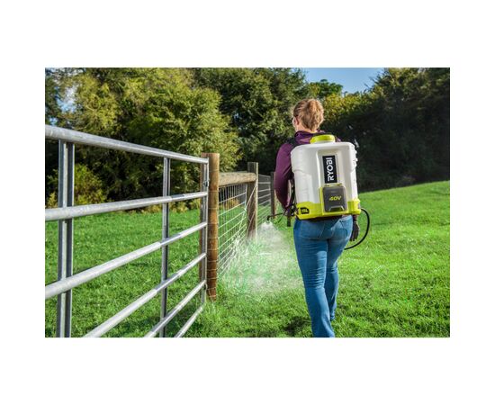 Опрыскиватель Ryobi RY36BPSA-0, ранцевый, MAX POWER 36В, 15л (Без АКБ и ЗП) (5133005775), изображение 6 Опрыскиватель Ryobi RY36BPSA-0, ранцевый, MAX POWER 36В, 15л (Без АКБ и ЗП) (5133005775), изображение 6