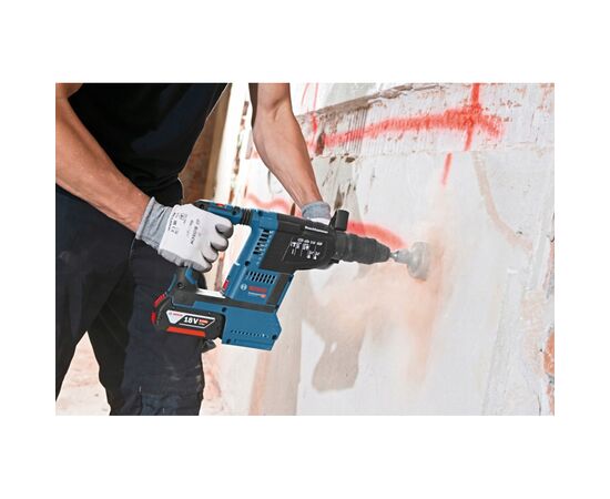 Перфоратор Bosch GBH 187-LI, патрон SDS-plus 24мм, 18В 1х5Ач, 2.4Дж, 3 режима, 980об/мин (0.611.923.022), изображение 7 Перфоратор Bosch GBH 187-LI, патрон SDS-plus 24мм, 18В 1х5Ач, 2.4Дж, 3 режима, 980об/мин (0.611.923.022), изображение 7