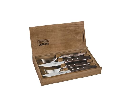 Набір столових приборів Tramontina Barbecue Polywood Jumbo 4 предмета (29899/526), зображення 3 Набір столових приборів Tramontina Barbecue Polywood Jumbo 4 предмета (29899/526), зображення 3