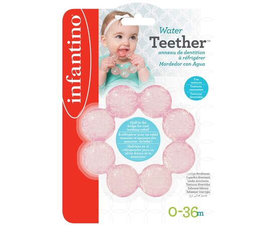 Прорезыватель Infantino с водой, розовый (206301I), изображение 3 Прорезыватель Infantino с водой, розовый (206301I), изображение 3