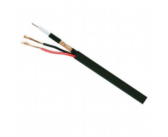 Кабель телевизионный Одескабель RG-6, оплетка 90% + 2*0.75 power (F690BVcu+2x0,75)