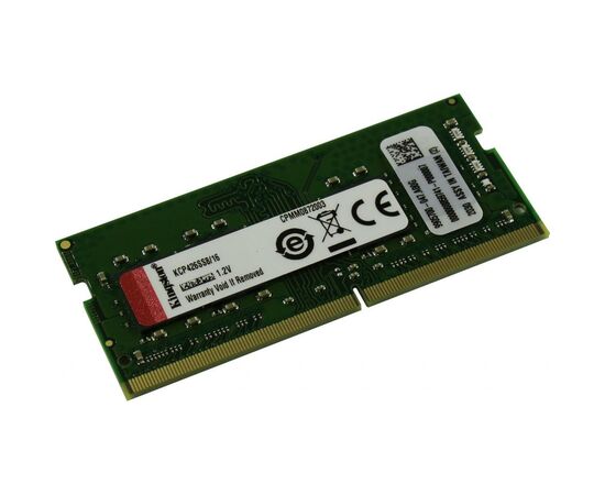 Модуль пам'яті для ноутбука SoDIMM DDR4 16GB 2666 MHz Kingston (KCP426SS8/16)