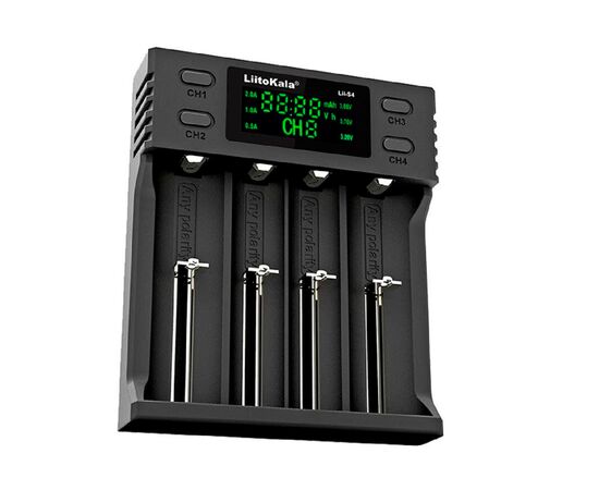 Зарядное устройство для аккумуляторов Liitokala 4 Slots, LCD дисплей, Li-ion/Ni-MH/Ni-Cd/AA/ААA/AAAA/С (Lii-S4)