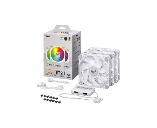 Кулер для корпуса ASUS TUF GAMING TF120 ARGB 3IN1 (90DA0030-B09030), изображение 7 Кулер для корпуса ASUS TUF GAMING TF120 ARGB 3IN1 (90DA0030-B09030), изображение 7