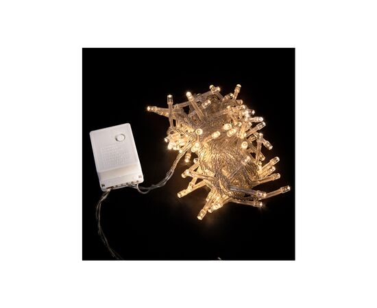 Гирлянда Delux STRING С 100 LED 5m Теплый белый/прозрачный IP20 (90009495)