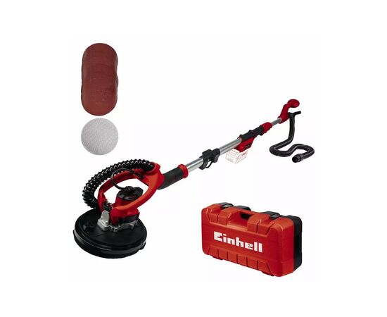 Шлифовальная машина Einhell TP-DW 18/225 Li - Solo, для стен, 18В, 225мм, 1.1-1.65м, кейс, (без АКБ и ЗУ) (4259990), изображение 2 Шлифовальная машина Einhell TP-DW 18/225 Li - Solo, для стен, 18В, 225мм, 1.1-1.65м, кейс, (без АКБ и ЗУ) (4259990), изображение 2