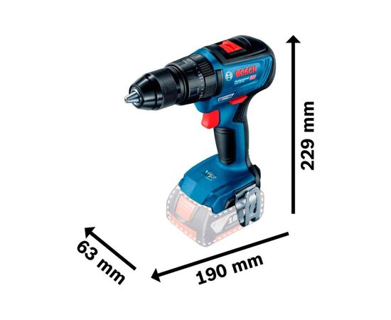 Шуруповерт Bosch GSB 18 V-50, 18В, 28/50 Нм, 20+2, 0-460-1800об/хв (без АКБ та ЗП) (0.601.9H5.106), зображення 8 Шуруповерт Bosch GSB 18 V-50, 18В, 28/50 Нм, 20+2, 0-460-1800об/хв (без АКБ та ЗП) (0.601.9H5.106), зображення 8