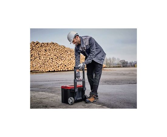 Ящик для инструментов Einhell E-Case L с колесами, до 120кг, колеса 15см (4540014), изображение 5 Ящик для инструментов Einhell E-Case L с колесами, до 120кг, колеса 15см (4540014), изображение 5
