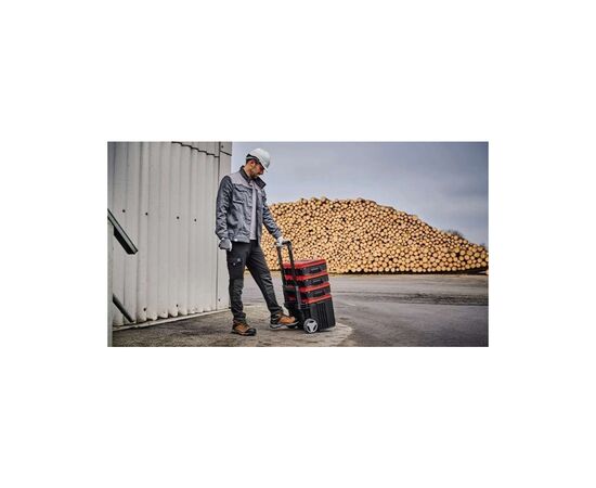 Ящик для инструментов Einhell E-Case L с колесами, до 120кг, колеса 15см (4540014), изображение 6 Ящик для инструментов Einhell E-Case L с колесами, до 120кг, колеса 15см (4540014), изображение 6