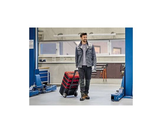 Ящик для инструментов Einhell E-Case L с колесами, до 120кг, колеса 15см (4540014), изображение 7 Ящик для инструментов Einhell E-Case L с колесами, до 120кг, колеса 15см (4540014), изображение 7