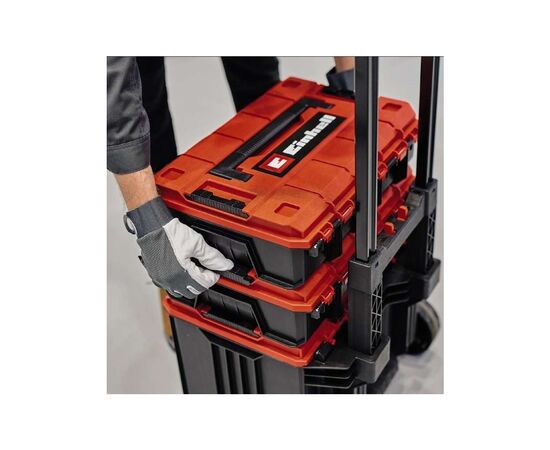 Ящик для инструментов Einhell E-Case Tower, 1 кейс S-F, 1 кейс S-F с вкладышем Grid Foam Set, 1 кейс L с колесами (4540015), изображение 8 Ящик для инструментов Einhell E-Case Tower, 1 кейс S-F, 1 кейс S-F с вкладышем Grid Foam Set, 1 кейс L с колесами (4540015), изображение 8