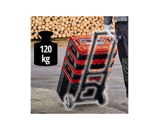 Ящик для инструментов Einhell E-Case Tower, 1 кейс S-F, 1 кейс S-F с вкладышем Grid Foam Set, 1 кейс L с колесами (4540015), изображение 9 Ящик для инструментов Einhell E-Case Tower, 1 кейс S-F, 1 кейс S-F с вкладышем Grid Foam Set, 1 кейс L с колесами (4540015), изображение 9