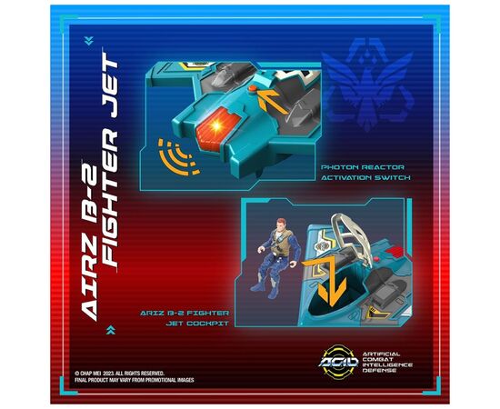 Игровой набор A.C.I.D. AIRZ B-2 Fighter Jet/МорфоЗор Истребитель AIRZ B-2 (535200), изображение 5 Игровой набор A.C.I.D. AIRZ B-2 Fighter Jet/МорфоЗор Истребитель AIRZ B-2 (535200), изображение 5