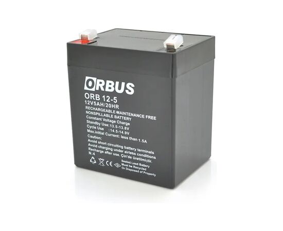 Батарея до ДБЖ Orbus 12V 5Ah AGM (ORB12-5)