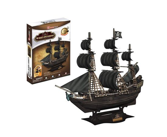 Пазл Cubic Fun 3D Корабль Черной Бороды Месть Королевы Анны (T4005h), изображение 2 Пазл Cubic Fun 3D Корабль Черной Бороды Месть Королевы Анны (T4005h), изображение 2