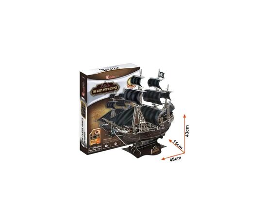 Пазл Cubic Fun 3D Корабль Черной Бороды Месть Королевы Анны (T4005h), изображение 4 Пазл Cubic Fun 3D Корабль Черной Бороды Месть Королевы Анны (T4005h), изображение 4