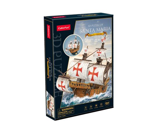 Пазл Cubic Fun 3D корабль Санта-Мария (T4038h), изображение 6 Пазл Cubic Fun 3D корабль Санта-Мария (T4038h), изображение 6