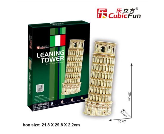 Пазл Cubic Fun 3D Пізанська вежа міні (S3008h)