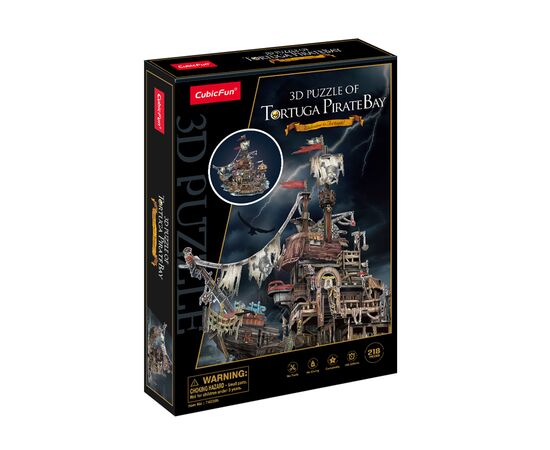 Пазл Cubic Fun 3D Пиратский корабль Тортуга (T4039h), изображение 5 Пазл Cubic Fun 3D Пиратский корабль Тортуга (T4039h), изображение 5