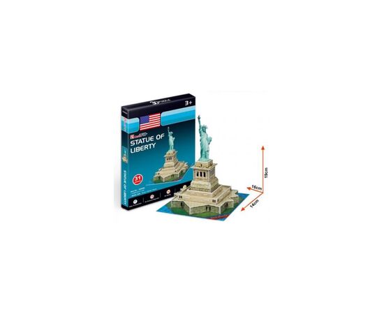 Пазл Cubic Fun 3D Статуя Свободы мини (S3026h), изображение 2 Пазл Cubic Fun 3D Статуя Свободы мини (S3026h), изображение 2