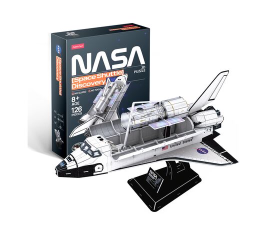 Пазл Cubic Fun 3D NASA Космический шаттл Дискавери (DS1057h), изображение 2 Пазл Cubic Fun 3D NASA Космический шаттл Дискавери (DS1057h), изображение 2