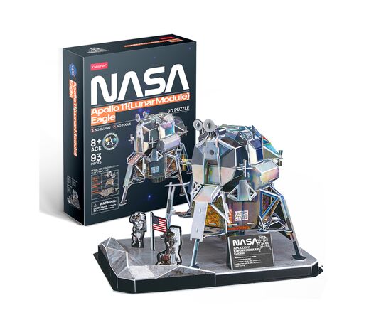 Пазл Cubic Fun 3D NASA Лунный модуль Орел миссии Аполлон-11 (DS1058h), изображение 2 Пазл Cubic Fun 3D NASA Лунный модуль Орел миссии Аполлон-11 (DS1058h), изображение 2