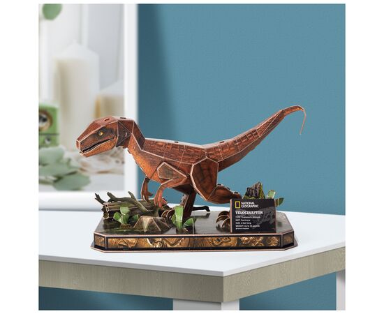 Пазл Cubic Fun 3D National Geographic Dino Велоцираптор (DS1053h), изображение 5 Пазл Cubic Fun 3D National Geographic Dino Велоцираптор (DS1053h), изображение 5