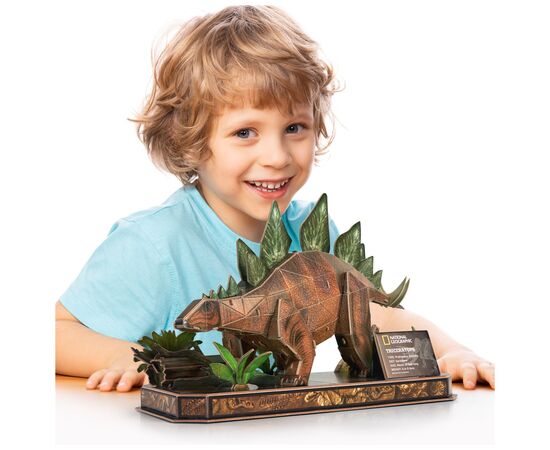 Пазл Cubic Fun 3D National Geographic Dino Стегозавр (DS1054h), изображение 4 Пазл Cubic Fun 3D National Geographic Dino Стегозавр (DS1054h), изображение 4