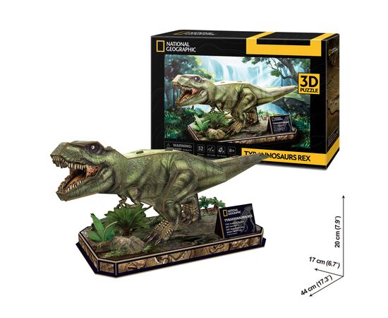 Пазл Cubic Fun 3D National Geographic Dino Тиранозавр Рекс (DS1051h), зображення 5
