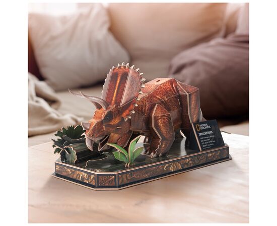 Пазл Cubic Fun 3D National Geographic Dino Трицератопс (DS1052h), изображение 3 Пазл Cubic Fun 3D National Geographic Dino Трицератопс (DS1052h), изображение 3