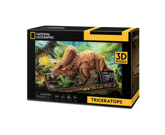 Пазл Cubic Fun 3D National Geographic Dino Трицератопс (DS1052h)