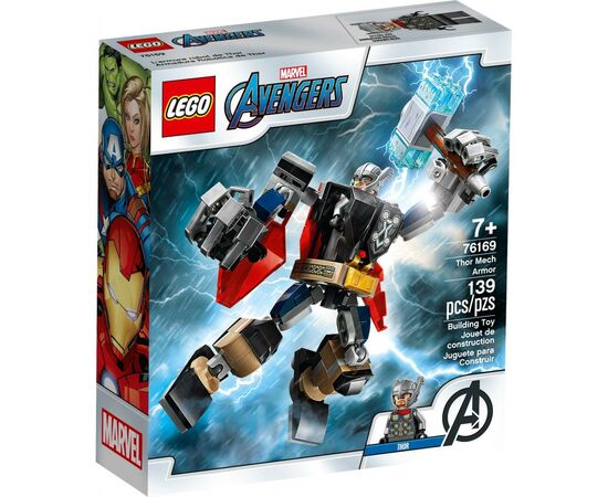 Конструктор LEGO Super Heroes Робоброня Тора 139 деталей (76169)