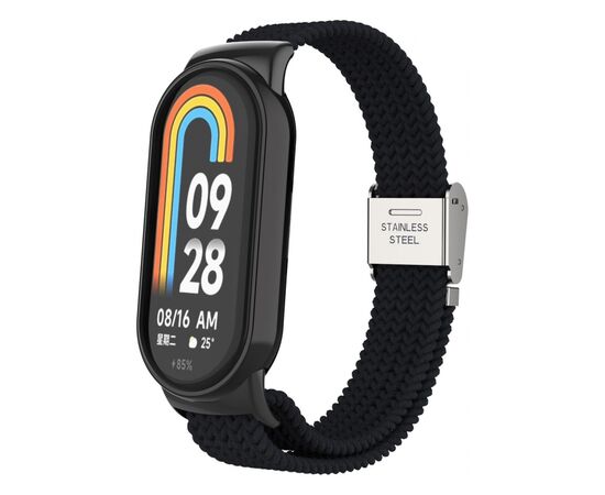 Ремешок для фитнес браслета Armorstandart Braided Solo Loop для Xiaomi Mi Band 8 Black (ARM69925)