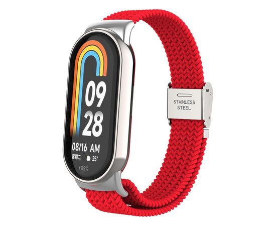 Ремешок для фитнес браслета Armorstandart Braided Solo Loop для Xiaomi Mi Band 7/6/5/4 Red (ARM69907)